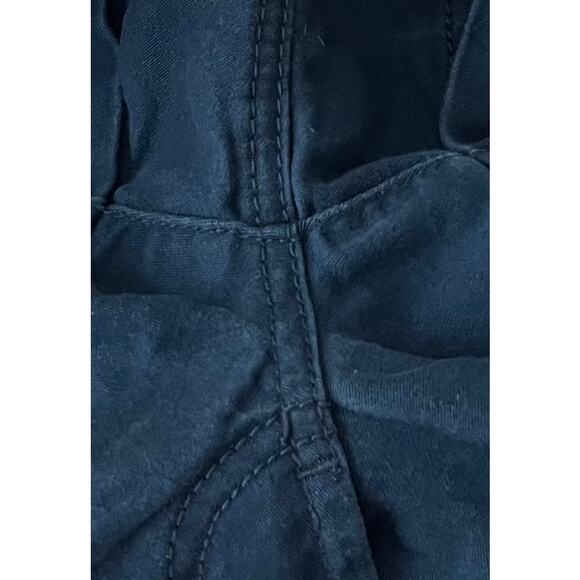 NO BO MID-RISE SHORTS JUNIORS, 1, NAVY BLUE, BACK POCKETS, BUTTONS & ZIP CLOSURE - Picture 8 of 11